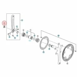 Vis De Manivelle Gauche Shimano Tiagra FC-4500