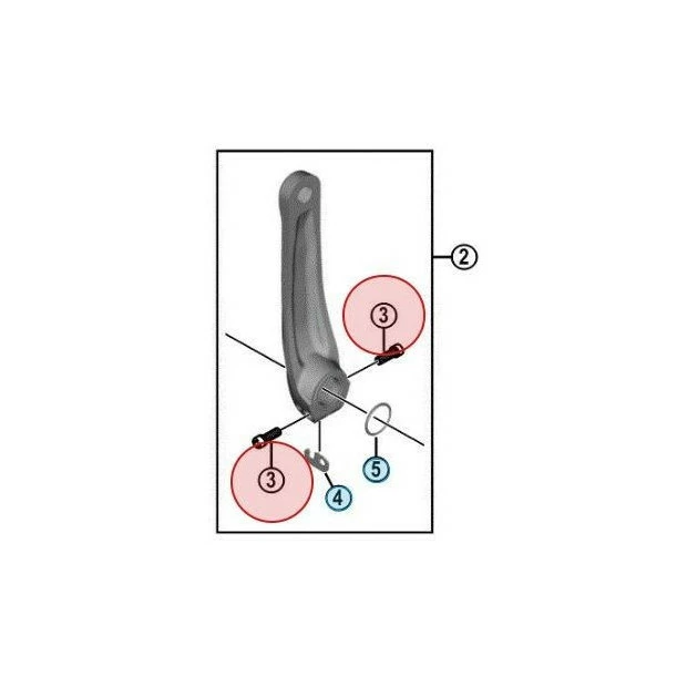 Vis De Manivelle Gauche Shimano Tiagra FC-M617/FC-M8100 3 Vis De Manivelle Gauche Shimano Tiagra FC-M617/FC-M8100
