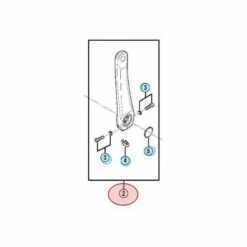 Manivelle Gauche Shimano 105 FC-5700