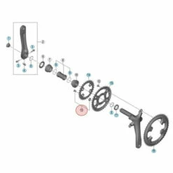 Vis Cheminée Pour Petit Plateau Shimano Tiagra FC-4703 - X4