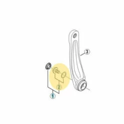 Vis De Manivelle Gauche Shimano 105 FC-5500